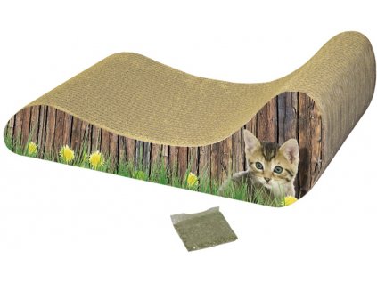 Nobby Katzenspielzeug Karton Kratzbaum Lounger 48x21x16cm + 3% SLEVA se Slevovým kupónem: bonus
