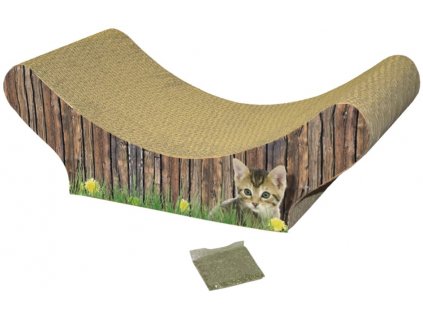 Nobby cat toy cardboard scratching post lounger 47x21x17cm