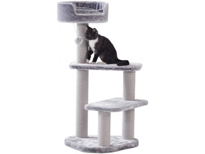 Nobby Classic ZERA stâlp de zgarietură cu două etaje, gri 97 cm
