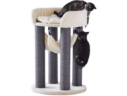 Nobby Ela scratching post cream with black trunks 89cm