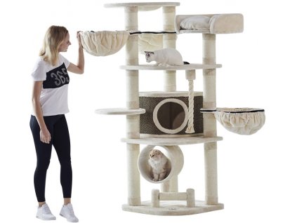 Nobby luxury floor scratching post Elif cream 189cm