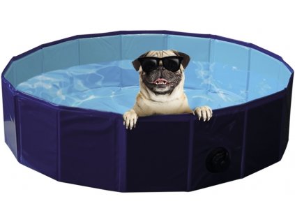 Nobby folding dog pool blue L 160x30cm