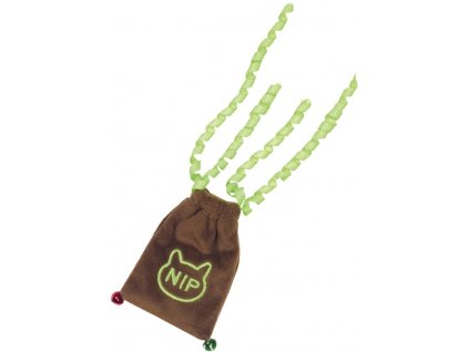 Nobby cat toy plush pouch with refillable catnip and bells 9/20 cm