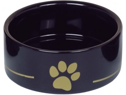 Nobby keramická miska GOLDEN PAW černá 12,0 x 4,5 cm / 0,25 l