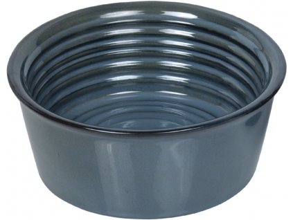 Nobby kerámia tál GROOVE zöld-kék lakkozott 19,5 x 7,5 cm / 1,0 l  + 3% SLEVA se Slevovým kupónem: bonus