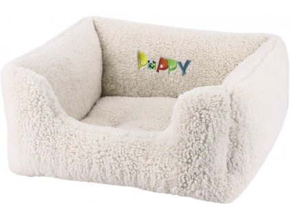 Nobby PUPPY rectangular bed cream white 45x40x18cm