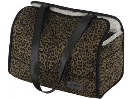 Nobby transport bag LEO for dogs up to 6kg leopard brown 35x20x30cm