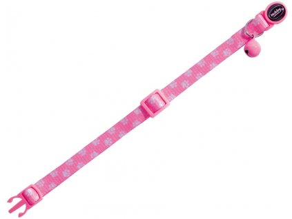 Nobby collar with bell for cats pink 1pc