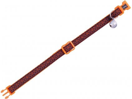 Nobby Design Orange collar with bell for cats orange 1pc