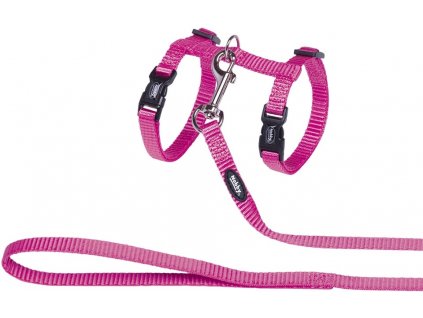 Nobby harness with leash for cats pink