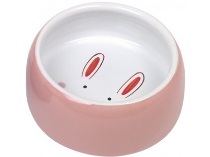 Nobby Happy Rabbit keramická miska pro hlodavce růžová 12 x 4,5 cm  + 3% SLEVA se Slevovým kupónem: bonus