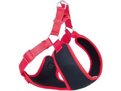 Nobby BLACK MESH REFLECT chest harness XL red