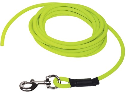 Nobby COVER round tracking leash without loop pvc yellow neon ML 5m