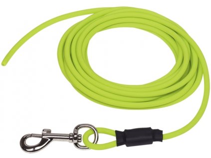 Nobby COVER round tracking leash without loop pvc yellow neon SM 10m