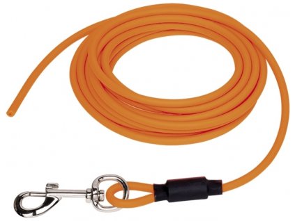 Nobby COVER round tracking leash without loop pvc orange neon SM 10m