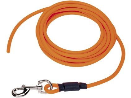Nobby COVER round tracking leash without loop pvc orange neon ML 5m