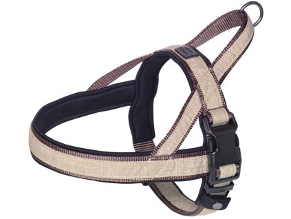 Nobby LINEN DELUXE norský postroj S-M hnědá