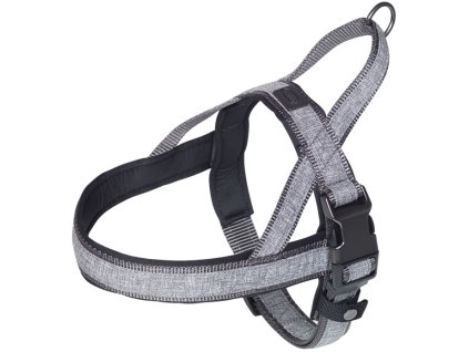 Nobby LINEN DELUXE nórsky postroj ML šedá