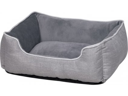 Nobby Classic obdelníkový pelíšek Purna světle šedá 60 x 50 x 18 cm
