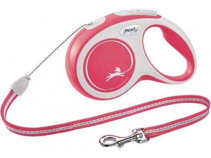 Smycz Flexi New Comfort S 8m/12kg czerwona