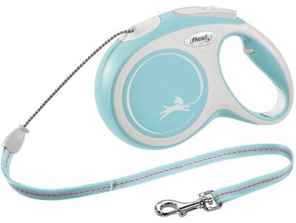 Smycz Flexi New Comfort M 8m/20kg jasnoniebieska