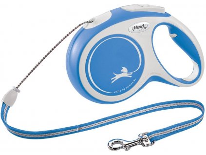Smycz Flexi New Comfort M 8m/20kg niebieska