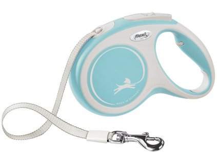 Flexi New Comfort M leash tape 5m/25kg light blue