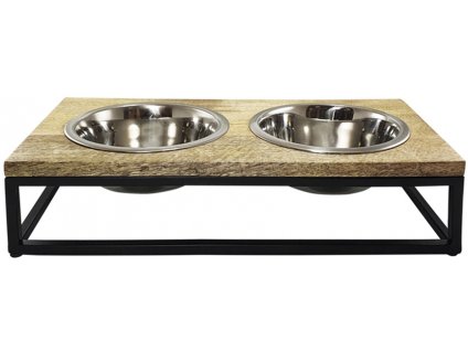 Nobby design állvány tálakkal 41x21x10cm 2x800ml  + 3% SLEVA se Slevovým kupónem: bonus