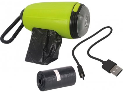 Nobby bag dispenser with flashlight Blinky green 1pc