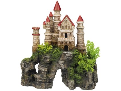 Nobby Aquariendekoration Burg auf dem Felsen 20,3 x 9,3 x 21,7 cm  + 3% SLEVA se Slevovým kupónem: bonus