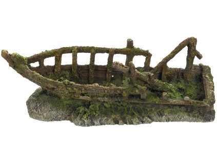 Dekoracja do akwarium Nobby Broken Ship 32,8 x 12,5 x 12,2 cm  + 3% SLEVA se Slevovým kupónem: bonus