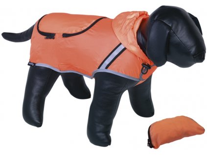 Nobby Rainy reflective raincoat for dog orange neon 26cm