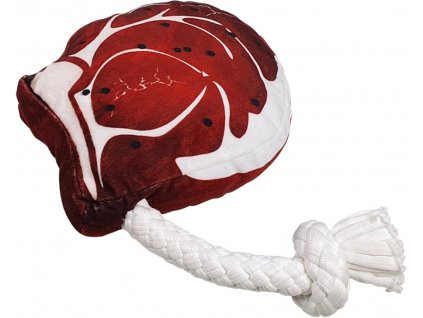 Nobby Classic toy Steak with rope plush 25 cm 1 pc