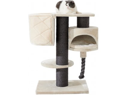 Nobby škrabadlo Cupid s kapsou pro kočky 93 cm krémová