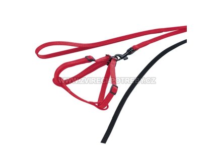 Nobby black harness with leash for ferret