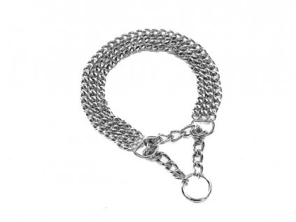 Guler de lanț de semistrângere Nobby cromat pe trei rânduri 40cm  + 3% SLEVA se Slevovým kupónem: bonus