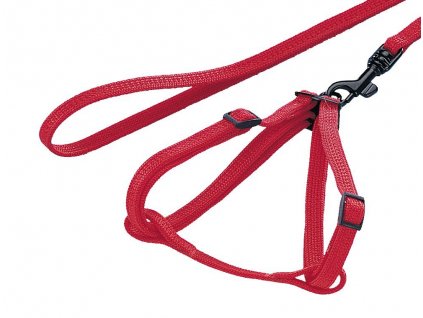 Nobby set red harness with leash for rabbit