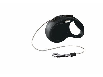 Flexi ÚJ CLASSIC XS kábel 3m/8kg fekete