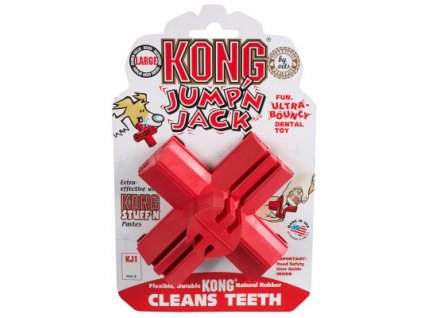 Kong Jump‘n Jack Large dentální hračka kříž 11cm