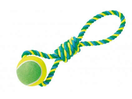 Nobby XXL toy for dogs tennis ball 12cm with rope