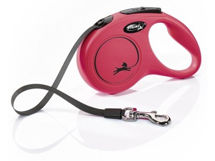 Taśma Flexi NEW CLASSIC S 5m/15kg czerwona