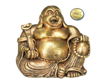 Nobby akvarijní dekorace zlatý Buddha 13,5 x 11 x 12 cm