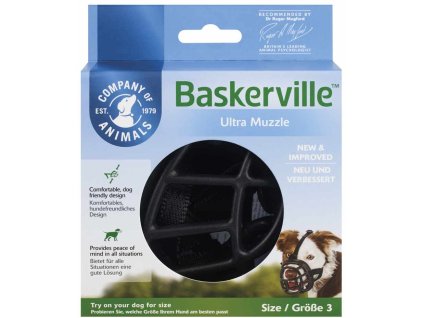 Kaganiec Baskerville Ultra Muzzle dla psów w rozmiarze. 3