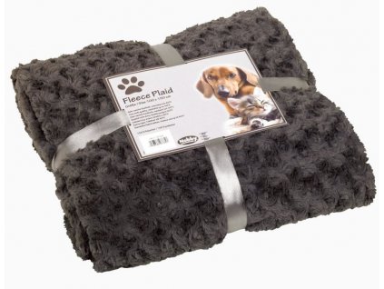 Nobby Super Soft fleecová mäkká deka 100x150cm šedá