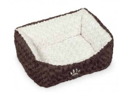 Nobby Neiku rectangular bed soft plush white 45x40x18cm