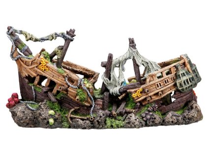 Nobby dekorace vrak loď 57 x 26 x 29 cm