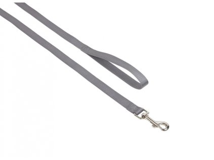 Nobby CLASSIC nylon leash 120cm / 10mm gray