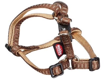 Nobby SOFT GRIP harness nylon SM 40-56cm / 15mm brown