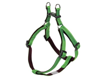 Nobby SOFT GRIP postroj nylon S-M 40-56cm / 15mm zelená