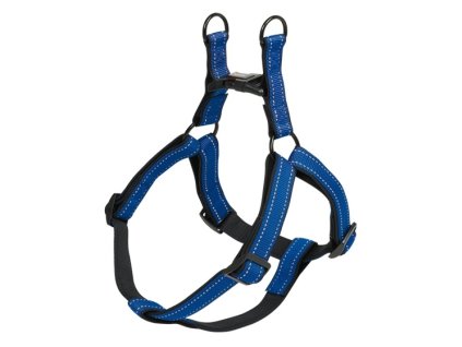 Nobby Classic Reflect Soft reflective harness L 60-86cm blue